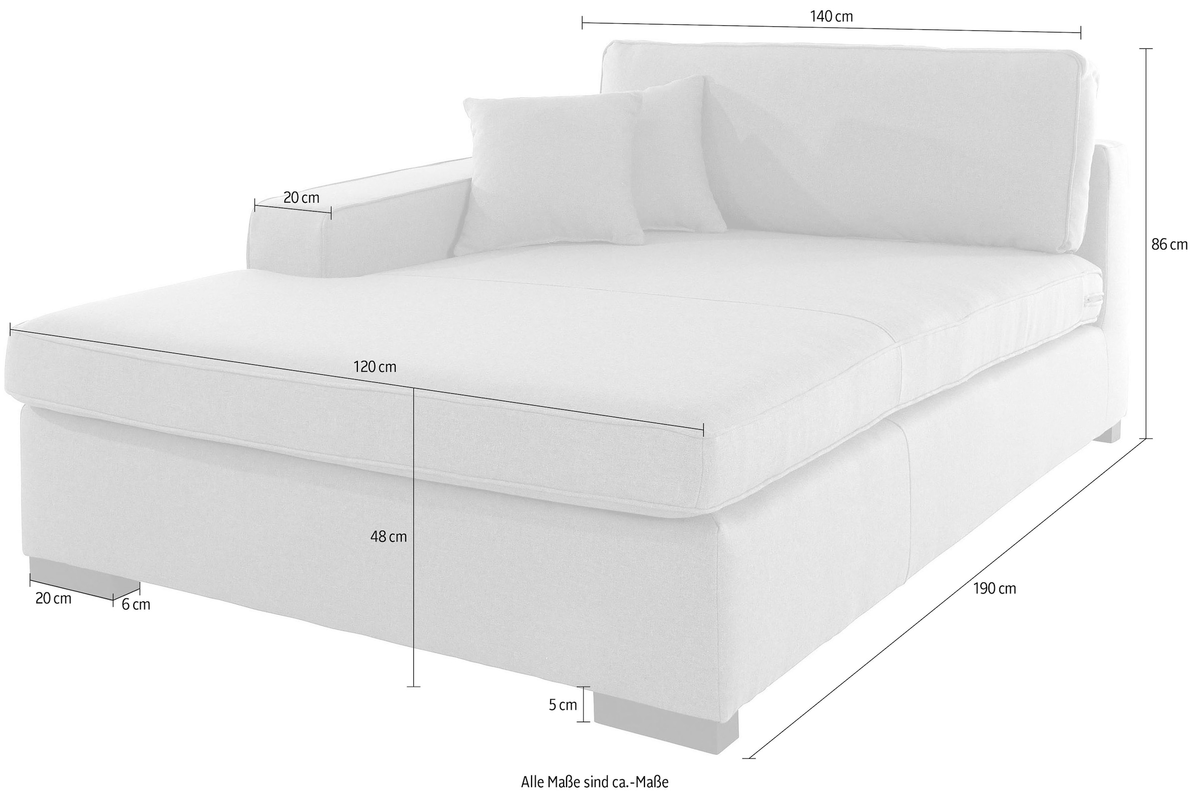Home affaire Sofaelement »Skara XXL« Modul XXL - zum eigenen Zusammenstellen, Armlehne links/rechts wählbar
