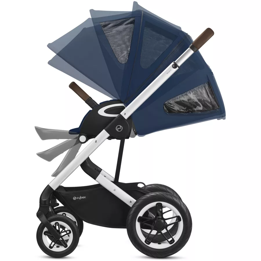 cybex GOLD Kinderwagen Talos S Lux Silver Navy Blue