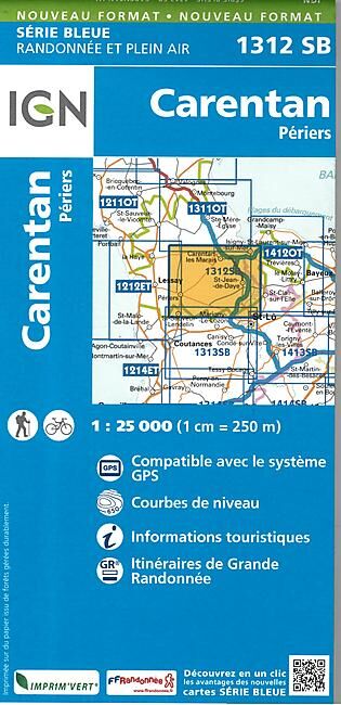 IGN - 1312 SB CARANTAN PERIERS 1 25 000