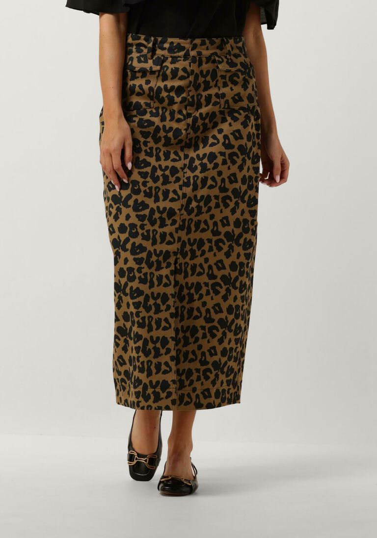COPENHAGEN MUSE leopard copenhagen muse midirok cmleora-skirt