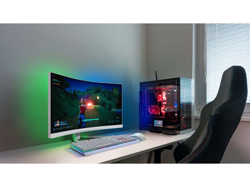Philips Monitor 34M2C5501A/00 WQHD Gaming-Monitor mit geschwungenem Rahmen und 180 Hz Refresh-Rate