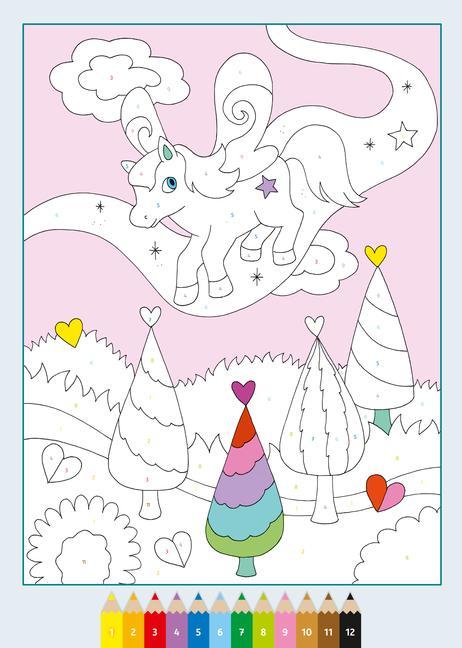 Ravensburger CreArt Malen nach Zahlen ab 5: Regenbogenland, Malbuch, 24 Motive