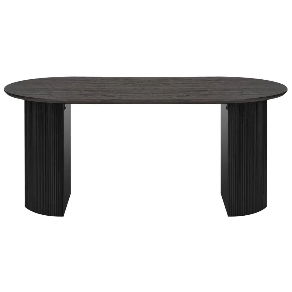SAVORY - Eettafel - Zwart - 180 x 90 cm - MDF