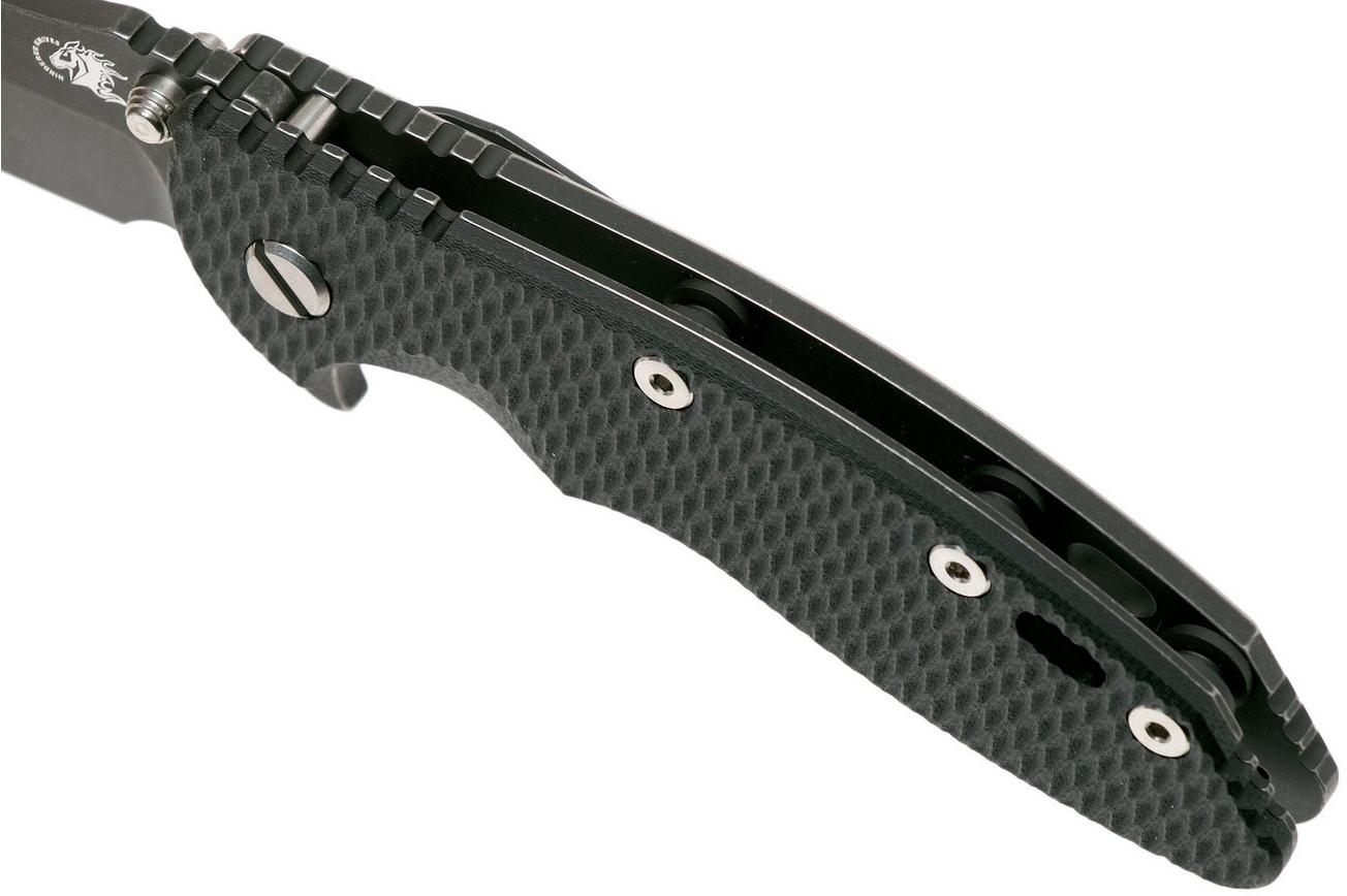 Rick Hinderer XM-18 3.5 Bowie 20CV Battle Black, Black G10 zakmes