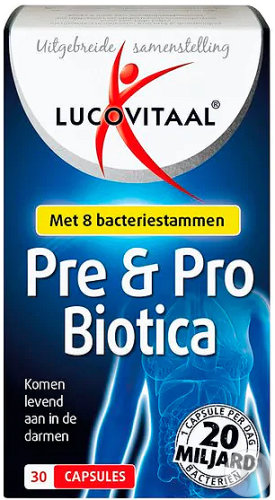 Lucovitaal Pre- Et Probiotiques 8 Souches De Bactéries 30 Gélules