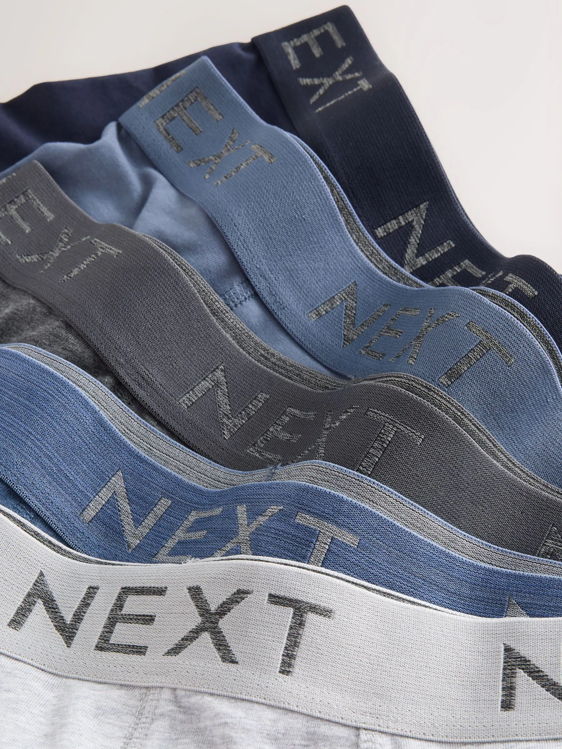 Blauw/grijs/zwart - Verpakking van 5 trunks boxer