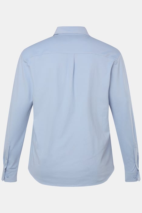 Jersey-Hemd, FLEXNAMIC®, Business, Langarm, Kent-Kragen, Modern Fit