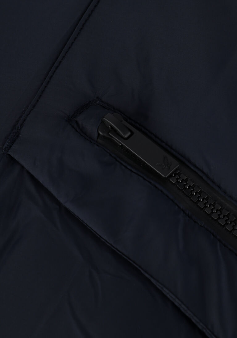 LYLE & SCOTT donkerblauwe lyle & scott gewatteerde jas long line internal padded jacket