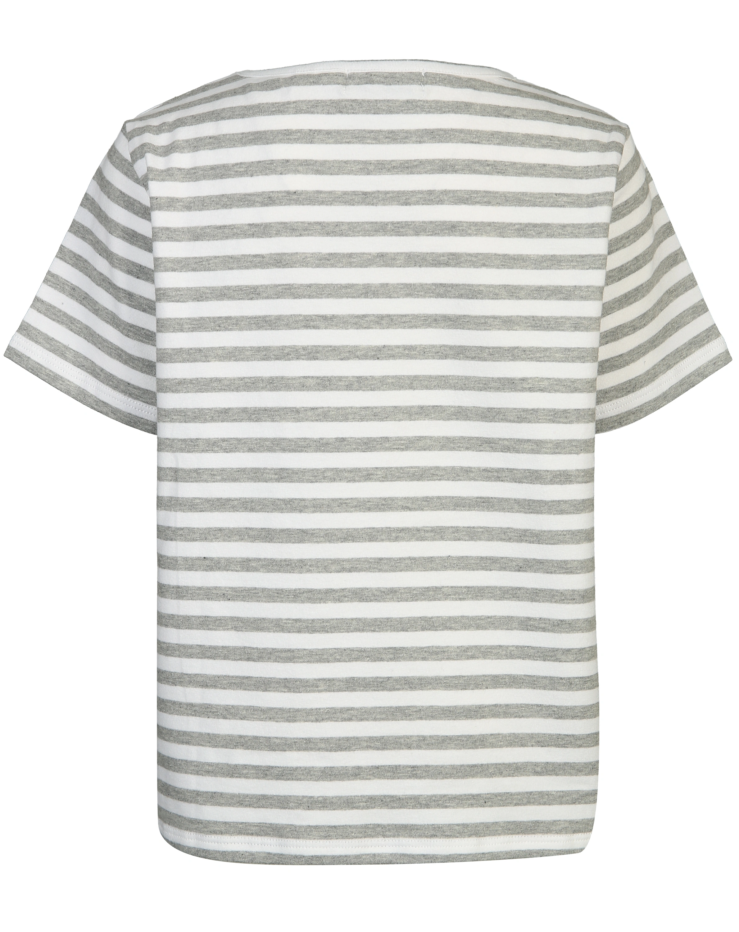 T-Shirt MÜLLAUTO MAMPFI gestreift in grau/weiß