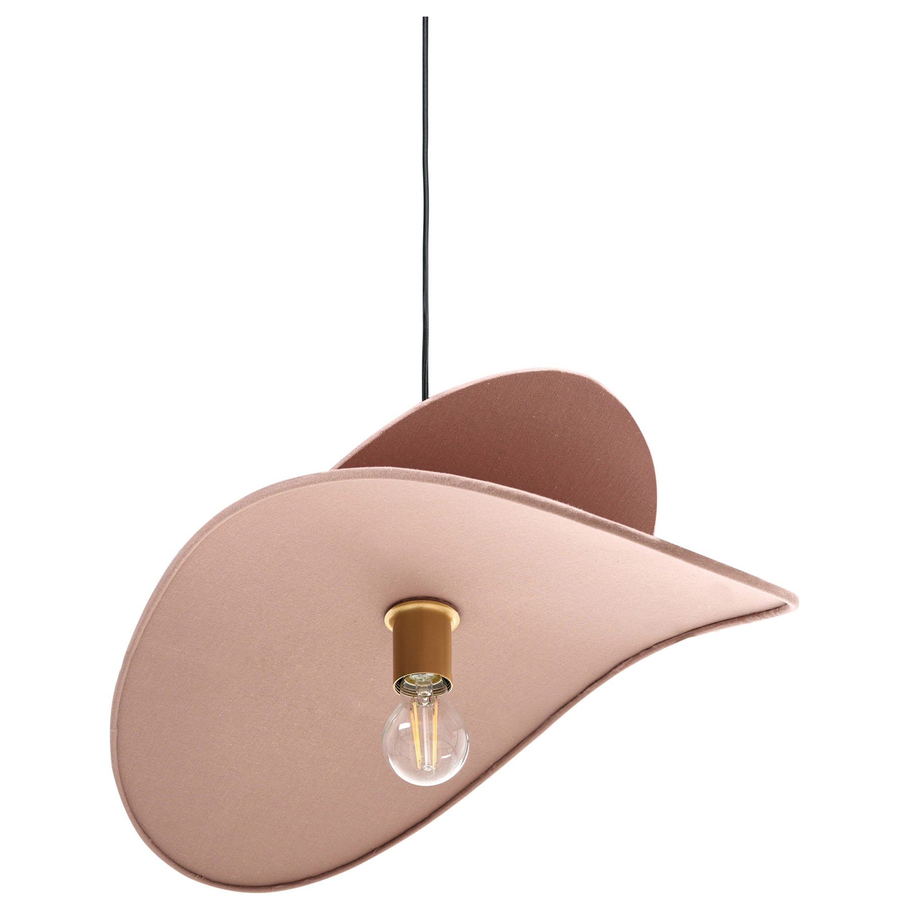 Beliani - MASCOTA - Hanglamp - Bruin - Linnen