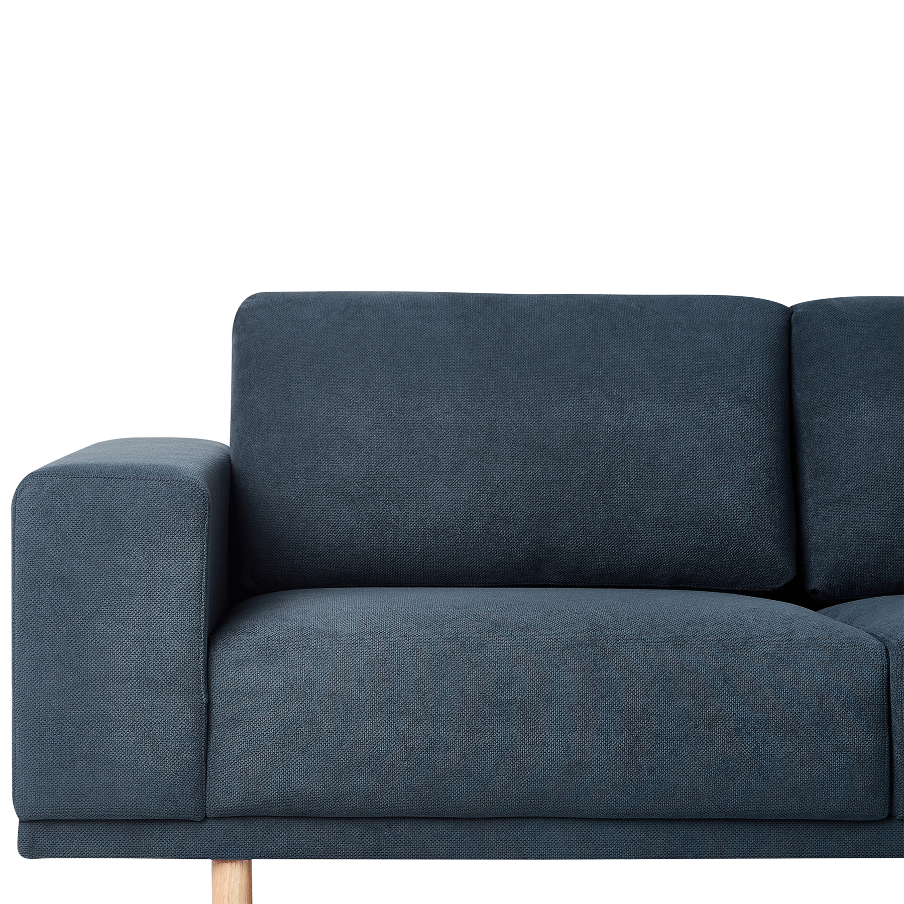 Beliani - NIVALA - Driezitsbank - Donkerblauw - Polyester