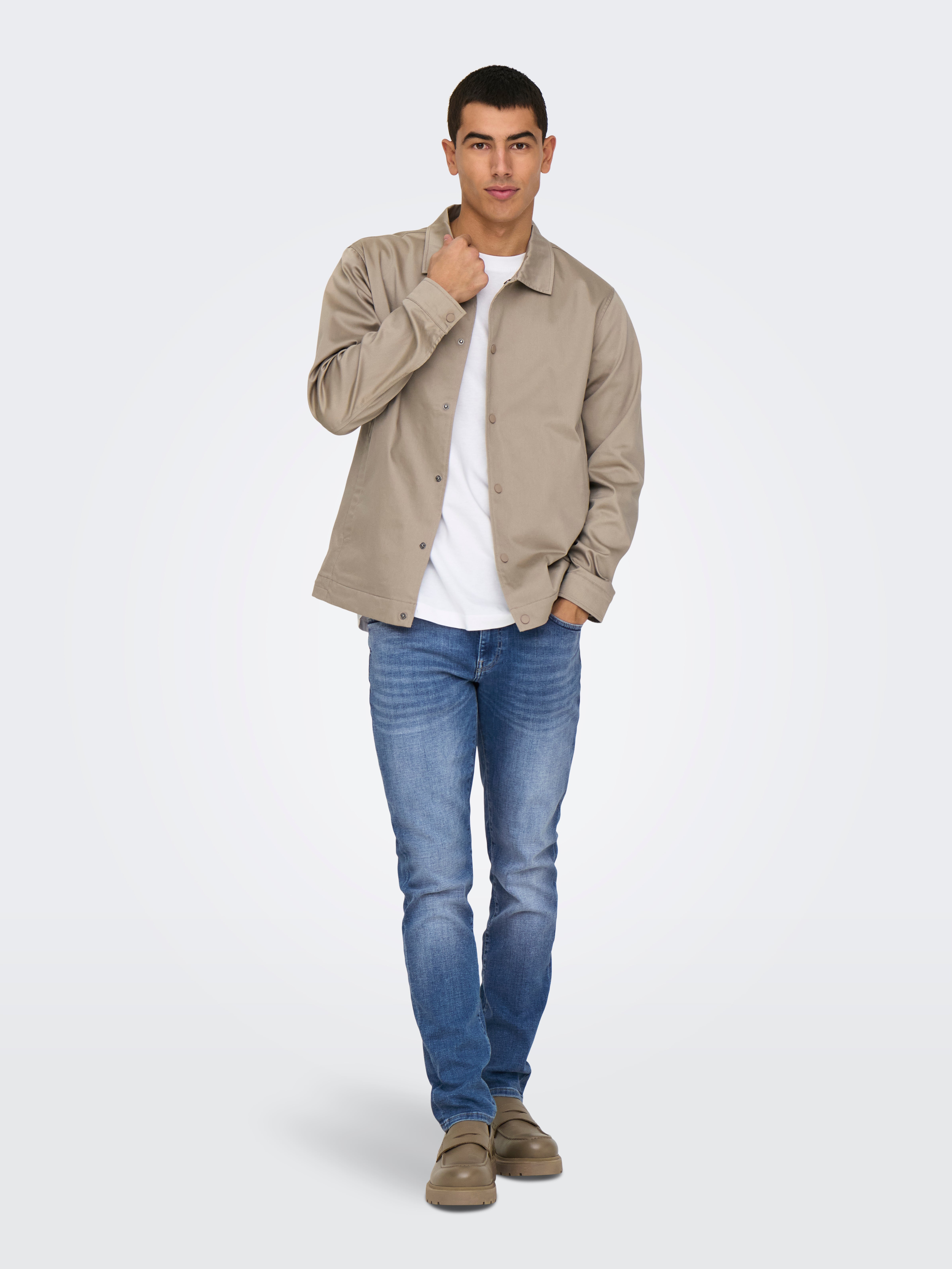 ONSLOOM Niedrige Taille Slim Fit Jeans Medium Blue Denim