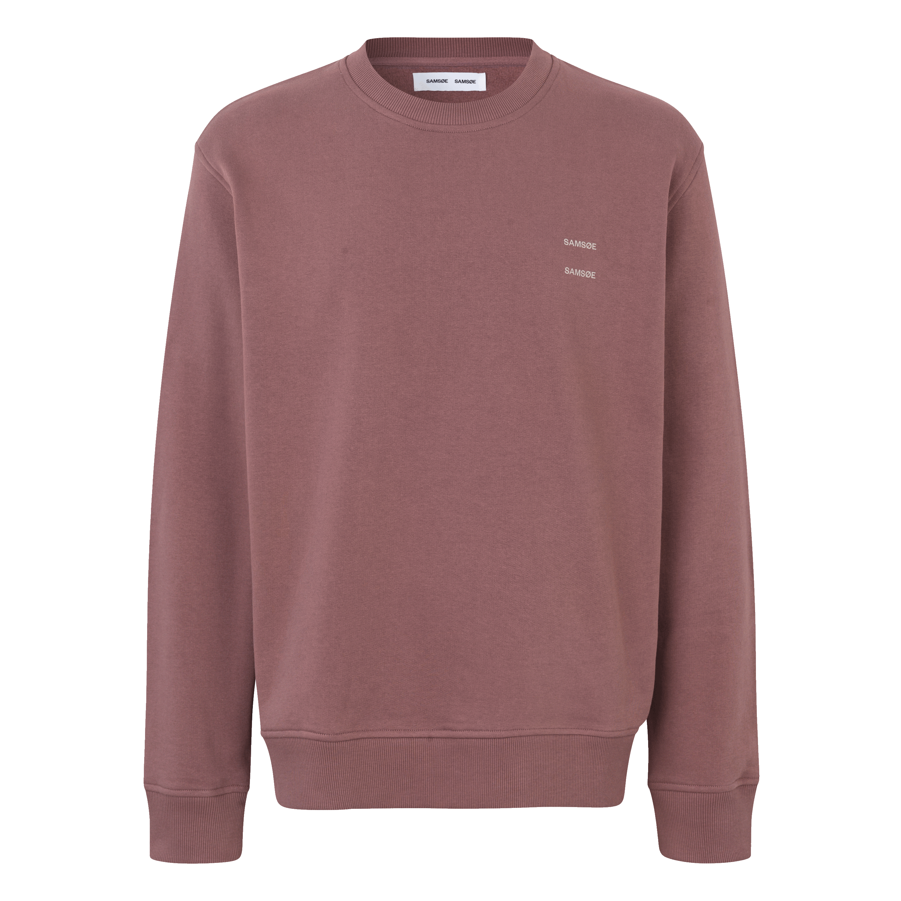 JOEL - Sweat col rond regular-fit en coton bio | Rose