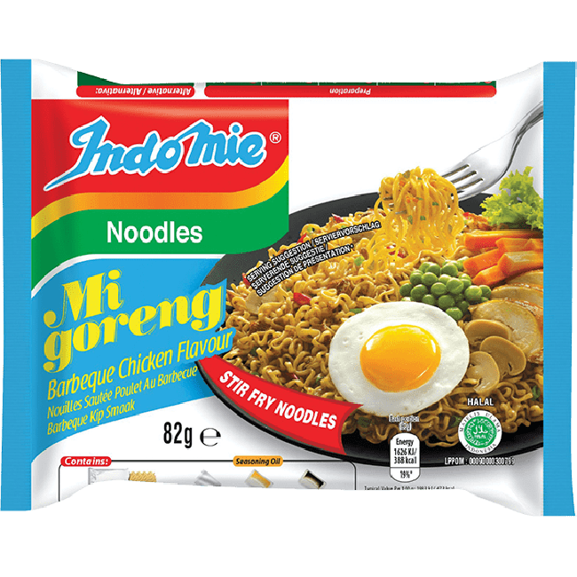 Indomie Instant Noedels Mi Goreng BBQ Kippensmaak 82g
