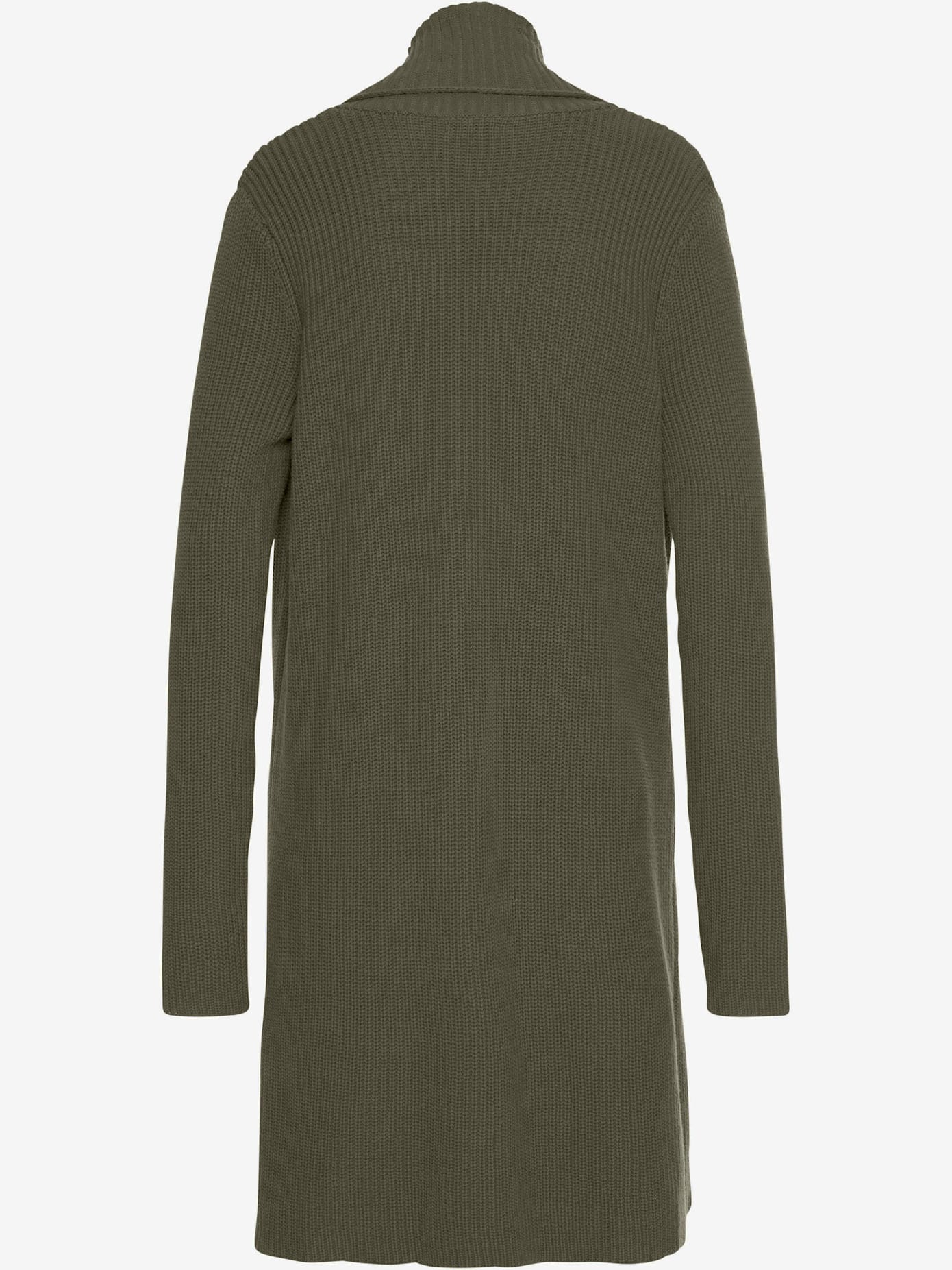 Longue veste en tricot en grosses mailles