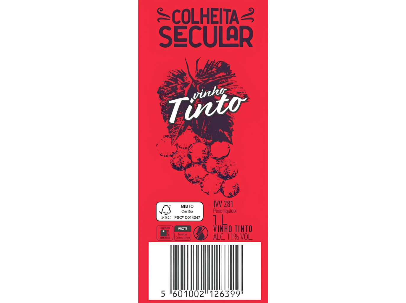 VINHO TINTO COLHEITA SECULAR TINTO 1L