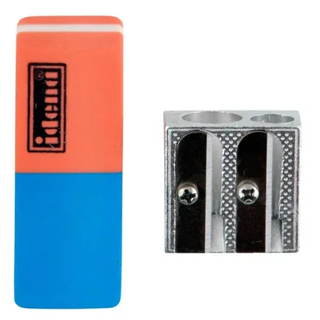 Idena Doppelspitzer und Radierer, 2-teiliges Set