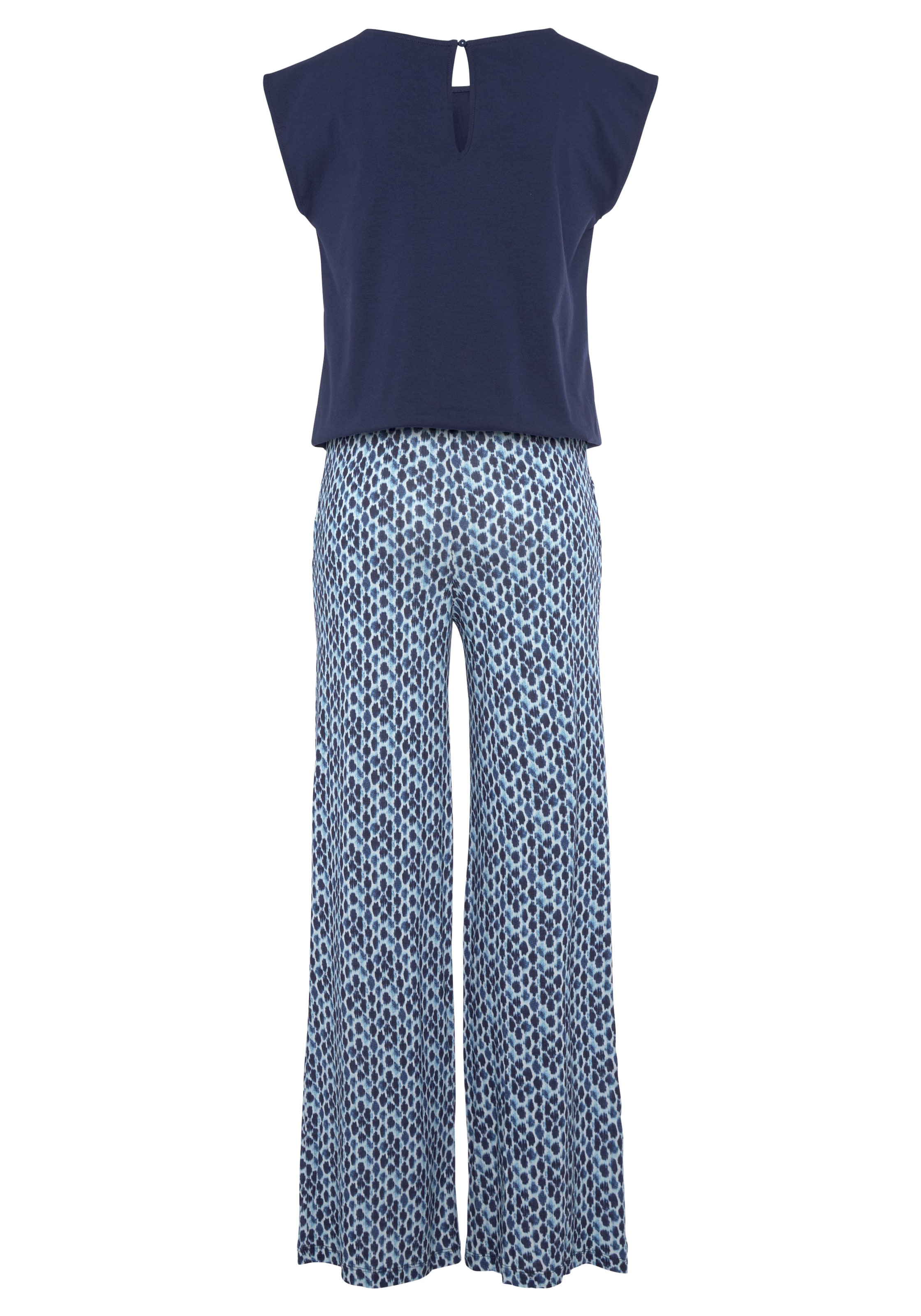 LASCANA Overall , mit weitem Bein und Taschen, sommerlicher Jumpsuit, 2-in-1-Look