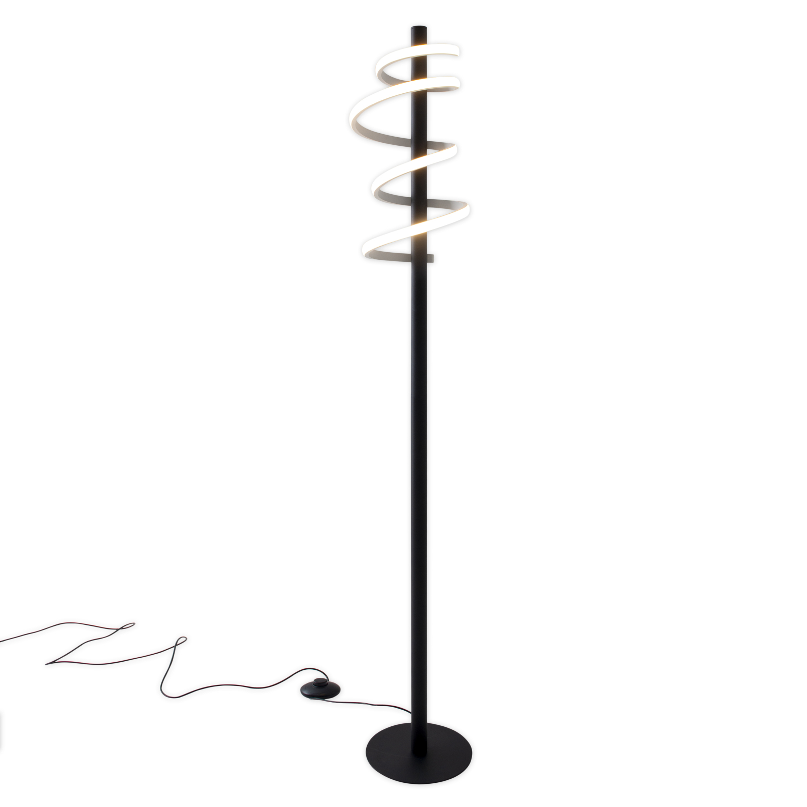 LED-Stehleuchte - schwarz - dimmbar