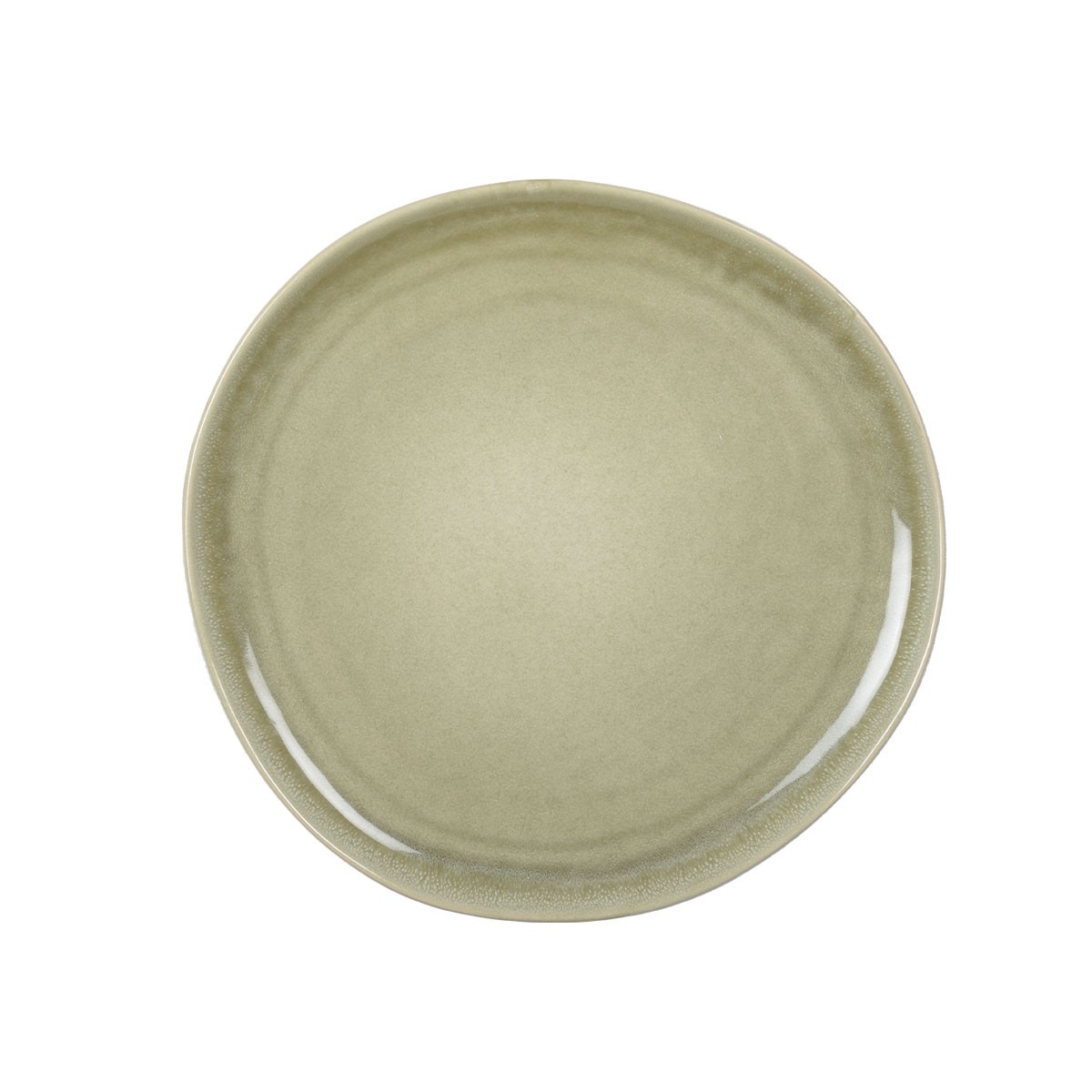 Assiette plate verte 27.2cm par boite de - 6