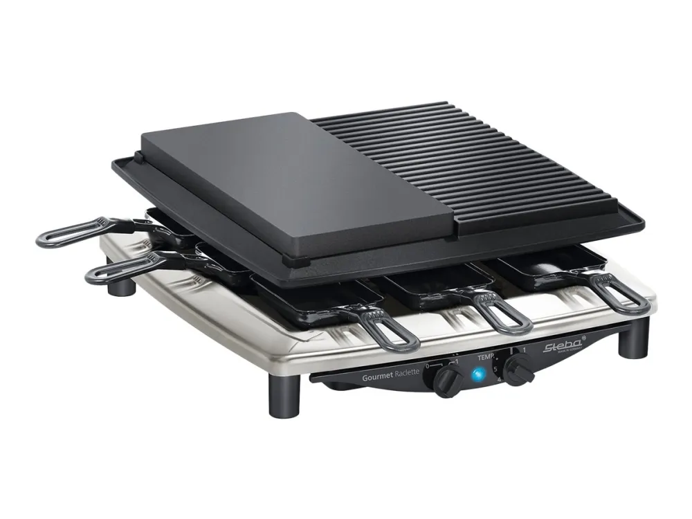 Steba Raclette RC 4 Plus Deluxe Chrome - 1450W