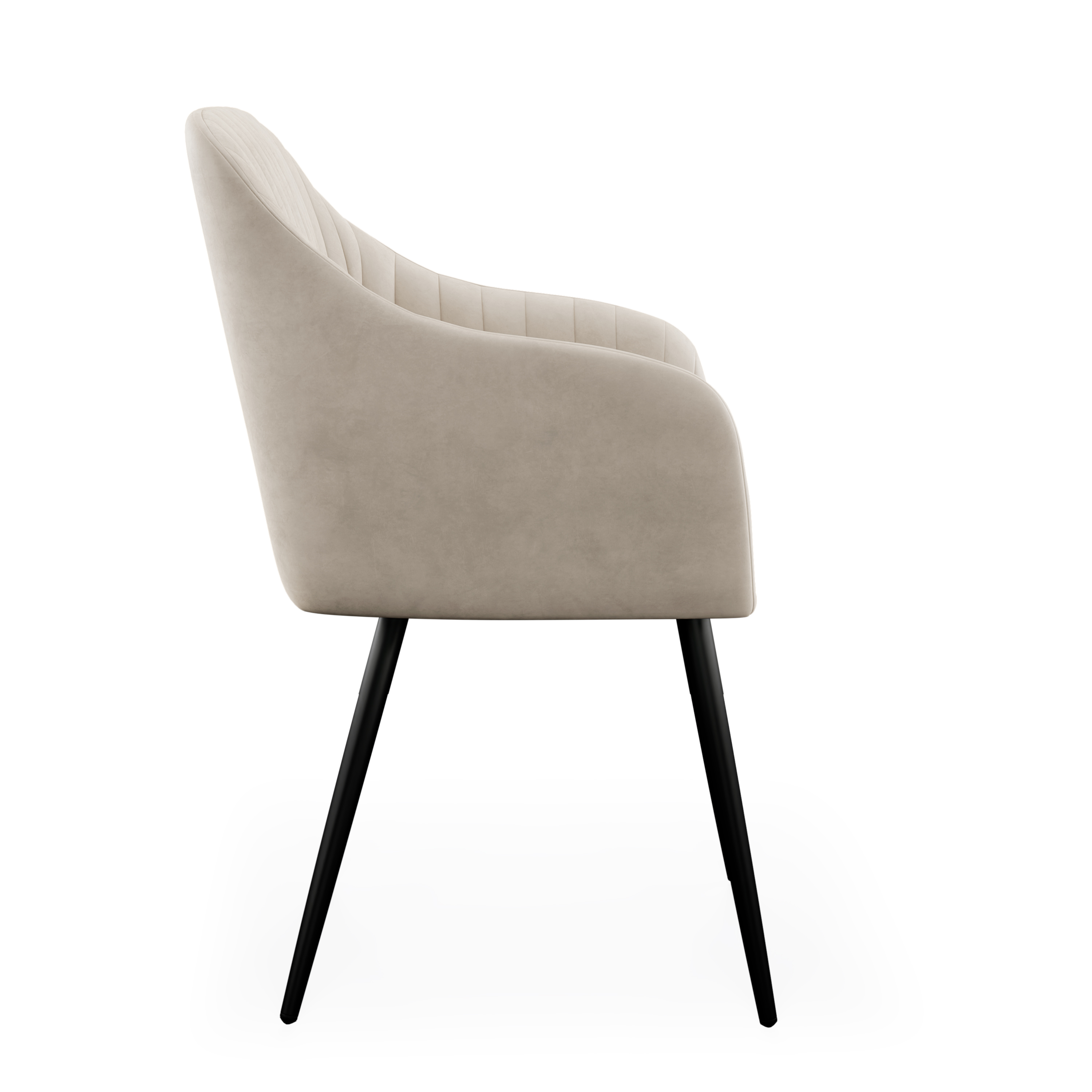 Esszimmerstuhl Samt LEE 2er Set beige