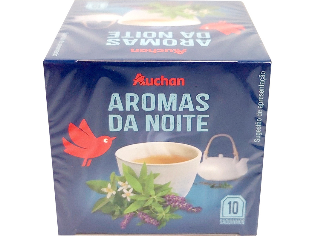 INFUSÃO AUCHAN AROMAS DA NOITE 10 SAQUETAS