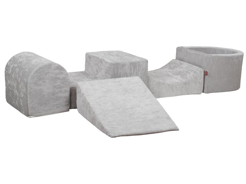 Knorrtoys Spielblöcke Soft Grey Spiellandschaft-Parcours mit Bällebad
