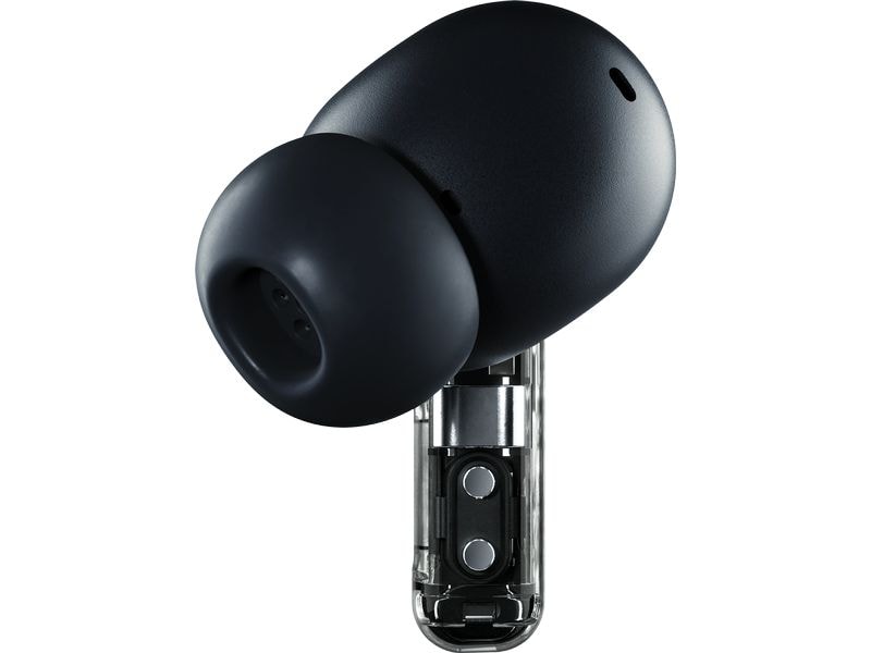 Nothing Ear Wireless In-Ear-Kopfhörer Ear (a) 3.Gen. Schwar Transparente In-Ear-Kopfhörer mit aktiver Geräuschunterdrückung