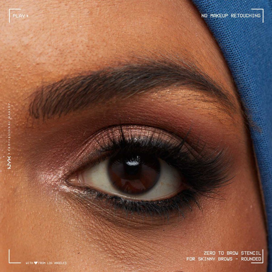 NYX Professional Makeup Zero To Brow Stencil For Skinny Brows