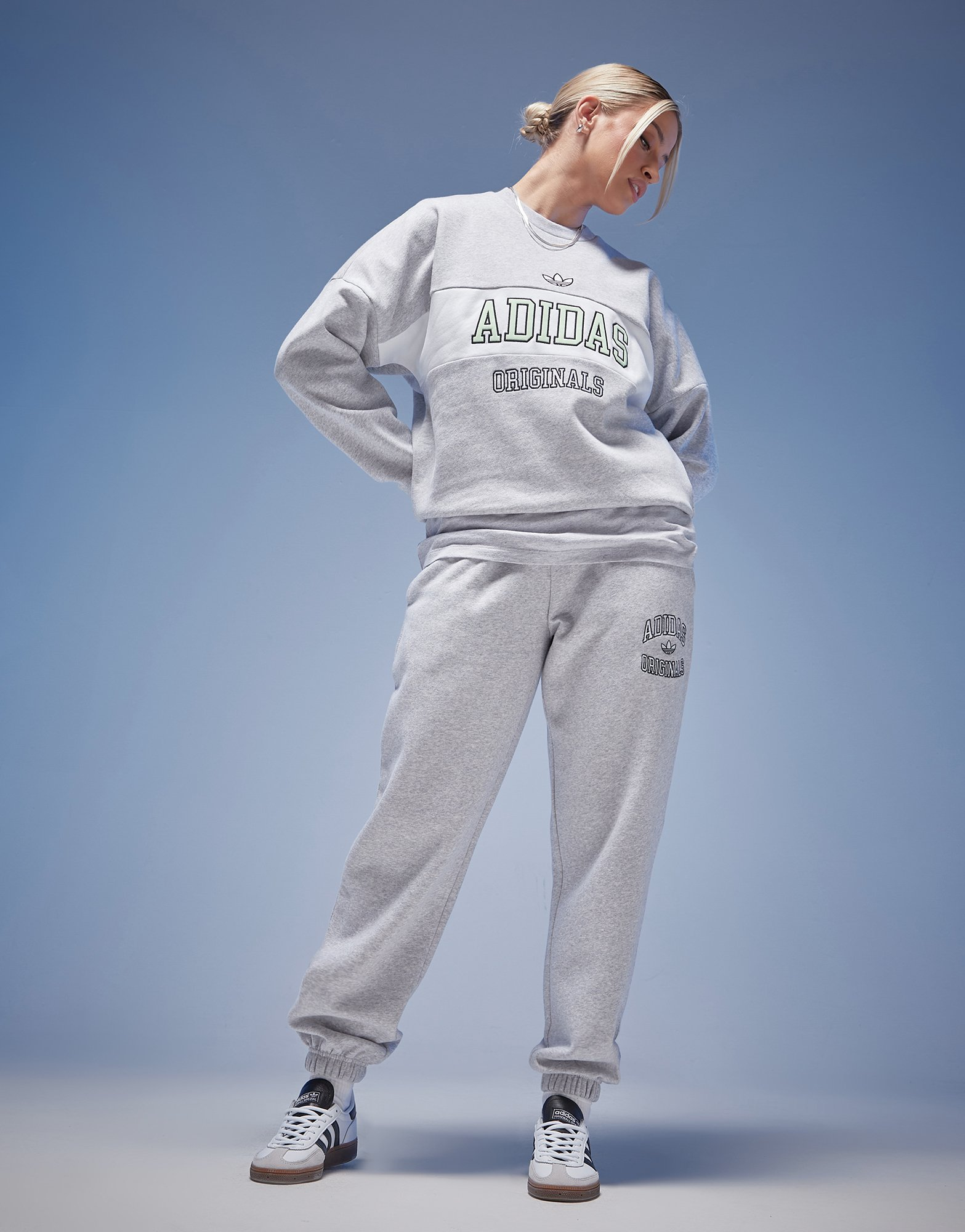 adidas Originals Sweat Varsity Panel Crew Femme