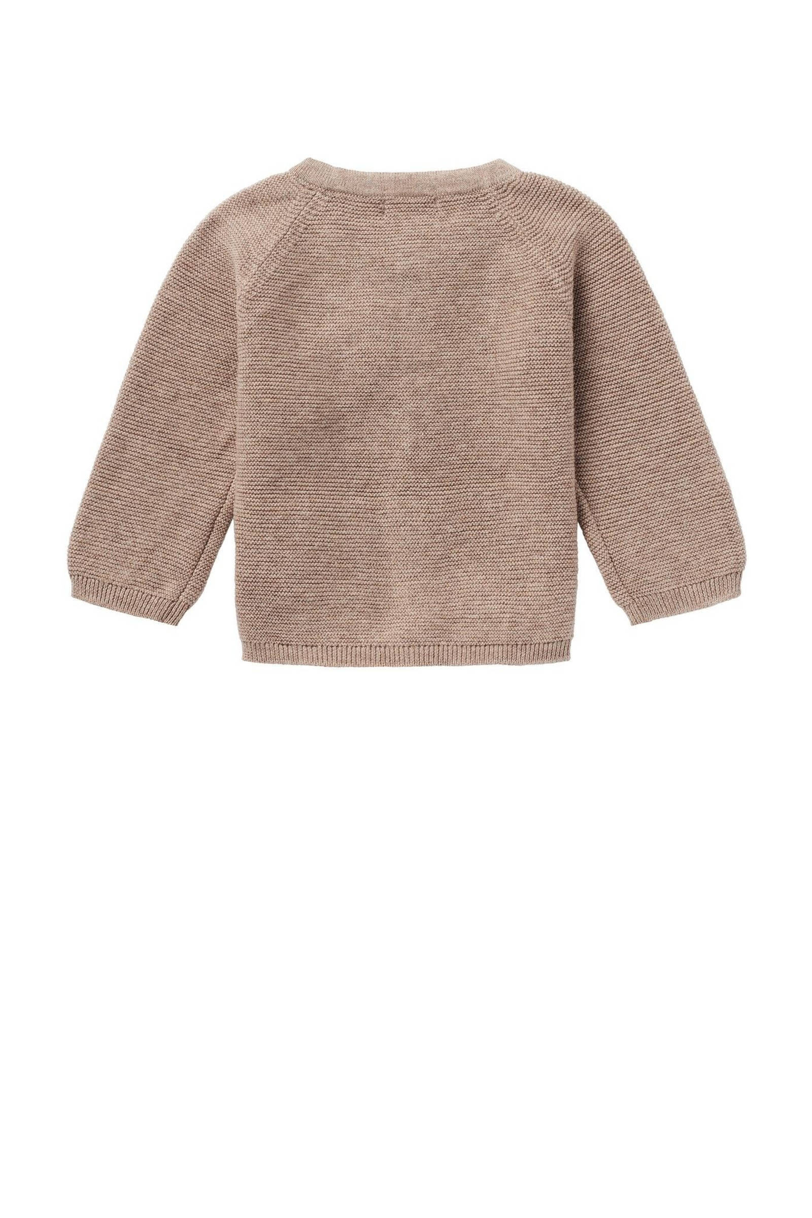 Noppies baby vest Naga van katoen taupe