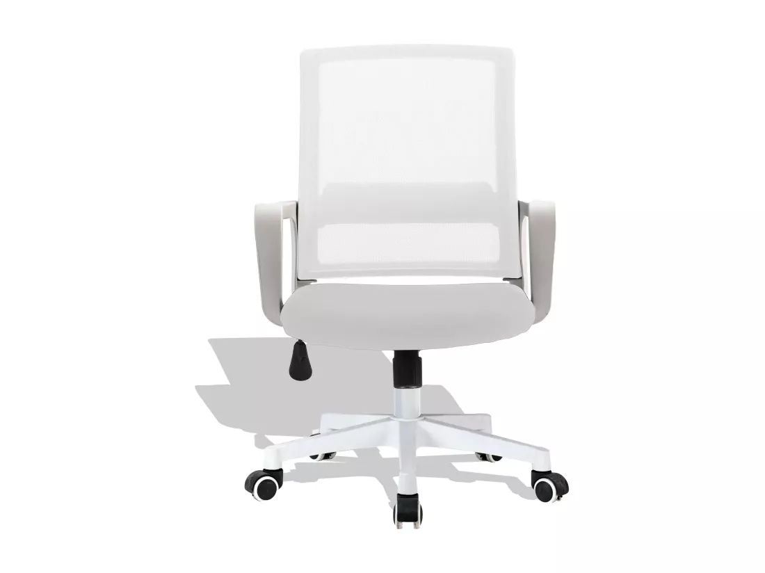 Chaise de bureau en tissu Mesh - Mars - Blanc