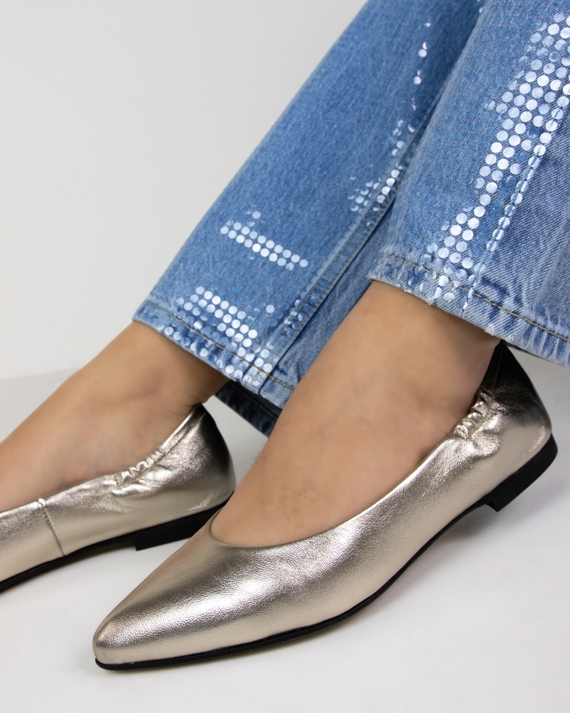Nelson Ballerinas & instappers  - goud