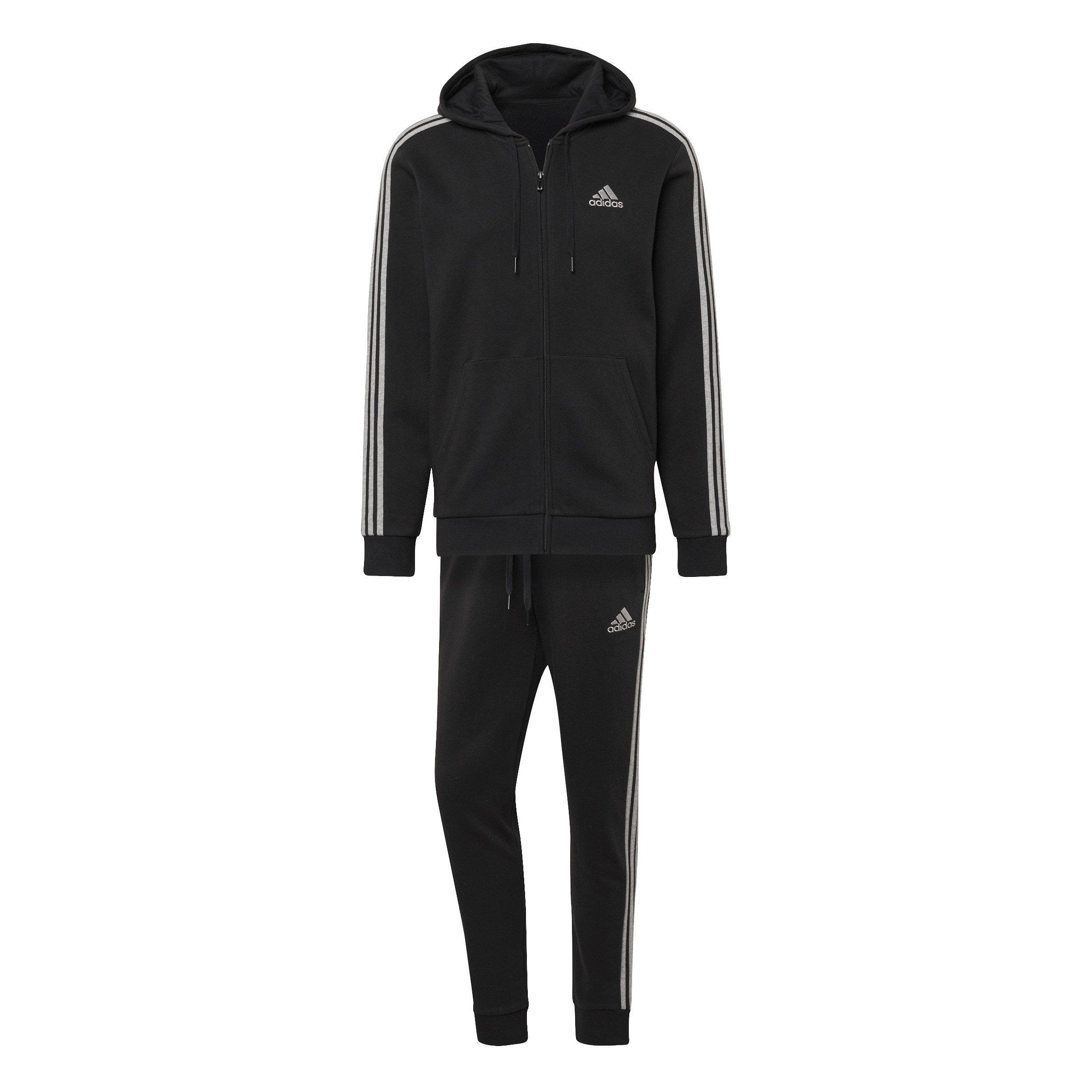 adidas 3S Fleece Tracksuit Mens