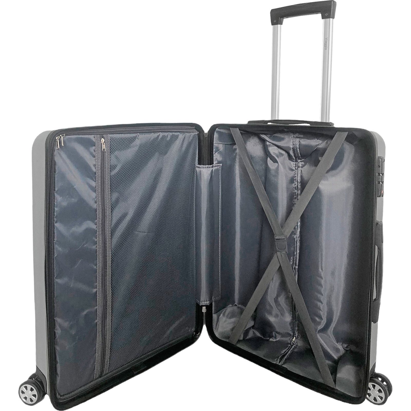 Schalenkoffer Nina L 71cm silber