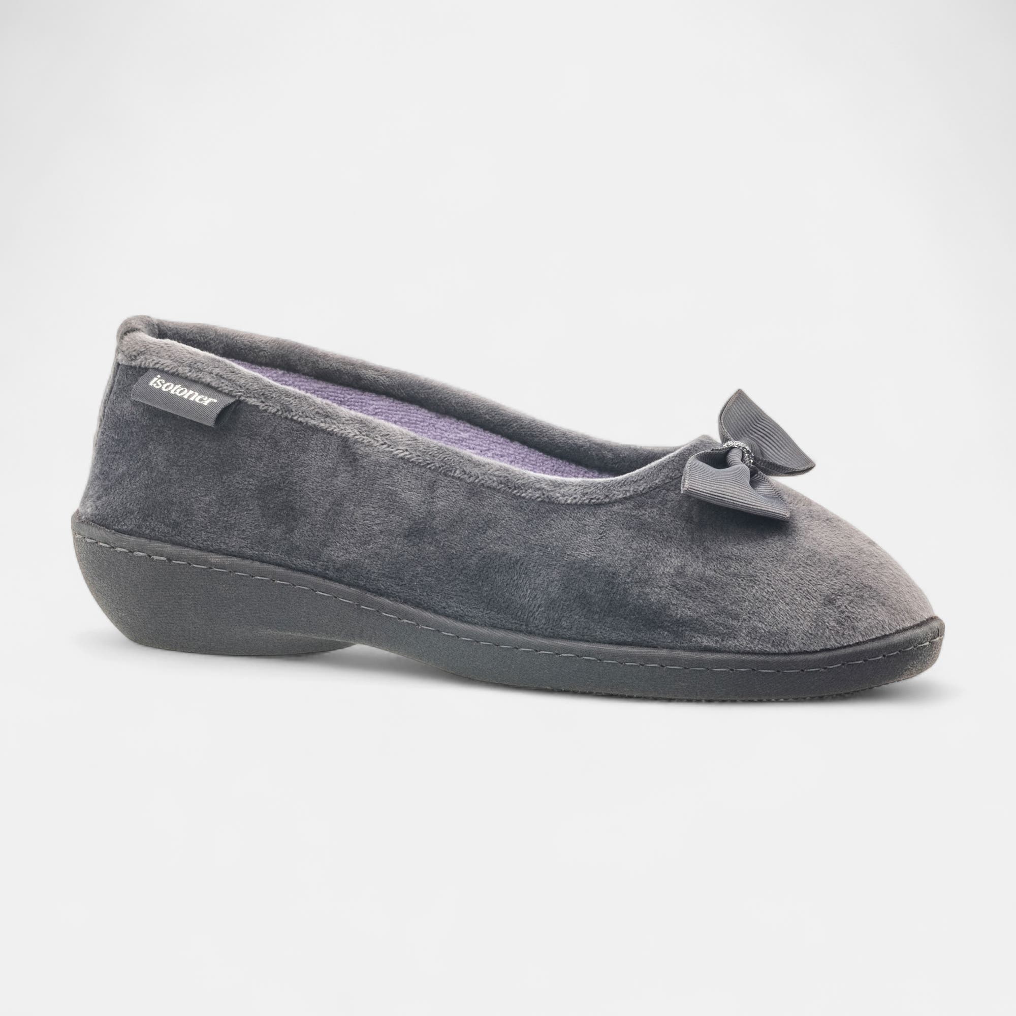 Chaussons ballerines Femme gris