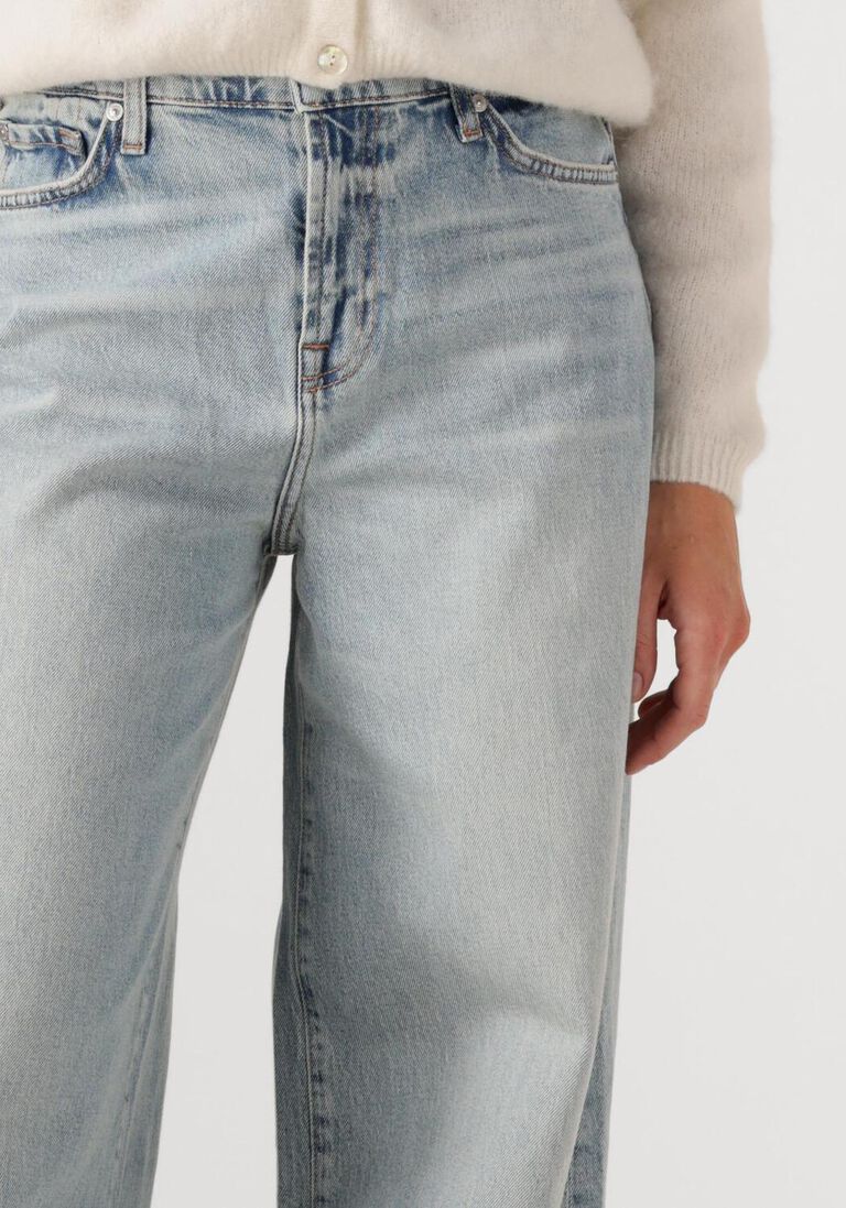 lichtblauwe 7 for all mankind straight leg jeans marie wide leg ode to