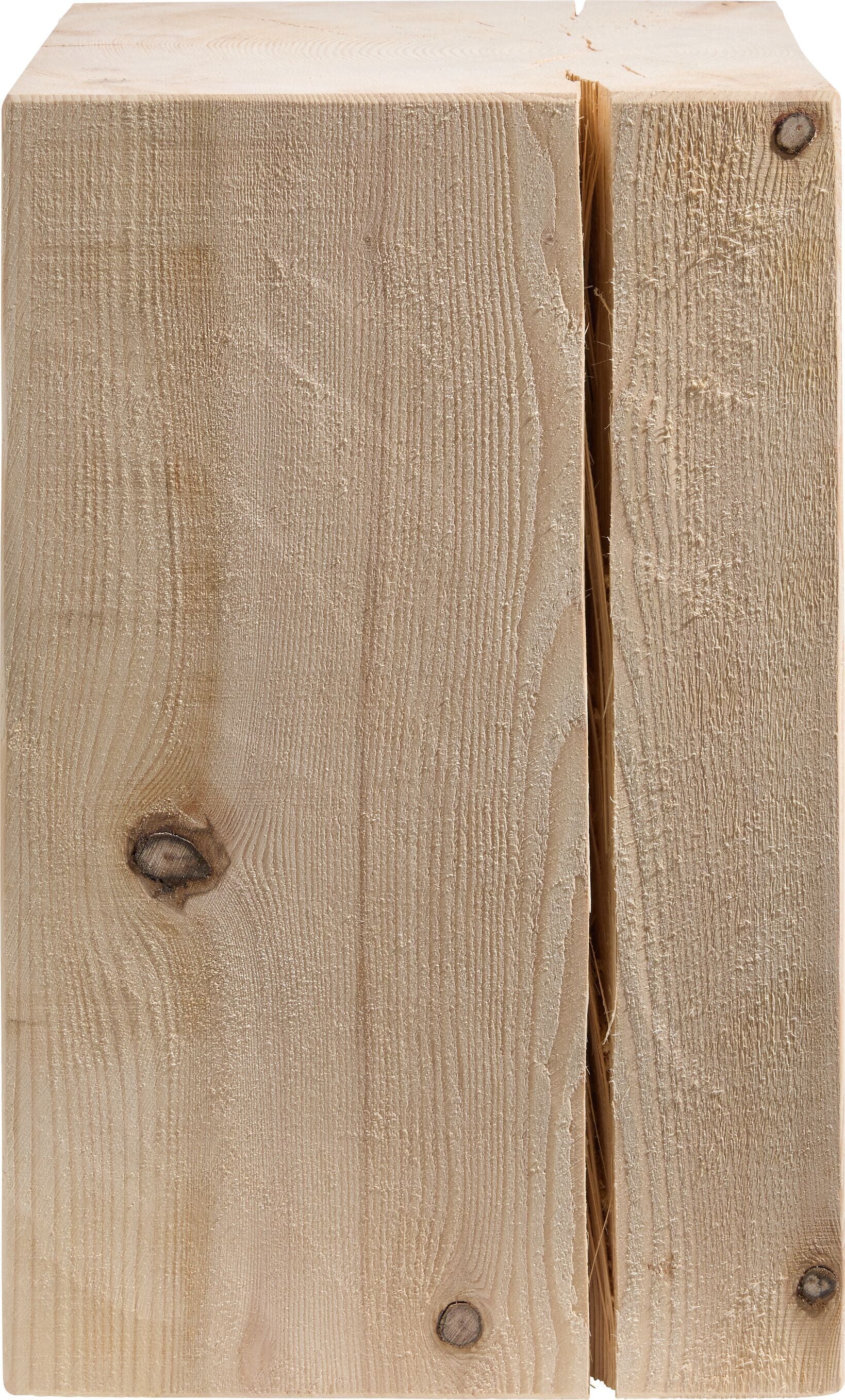 CUBO Beistelltisch - Natur / B: 30.0 cm x T: 30.0 cm x H: 45.0 cm