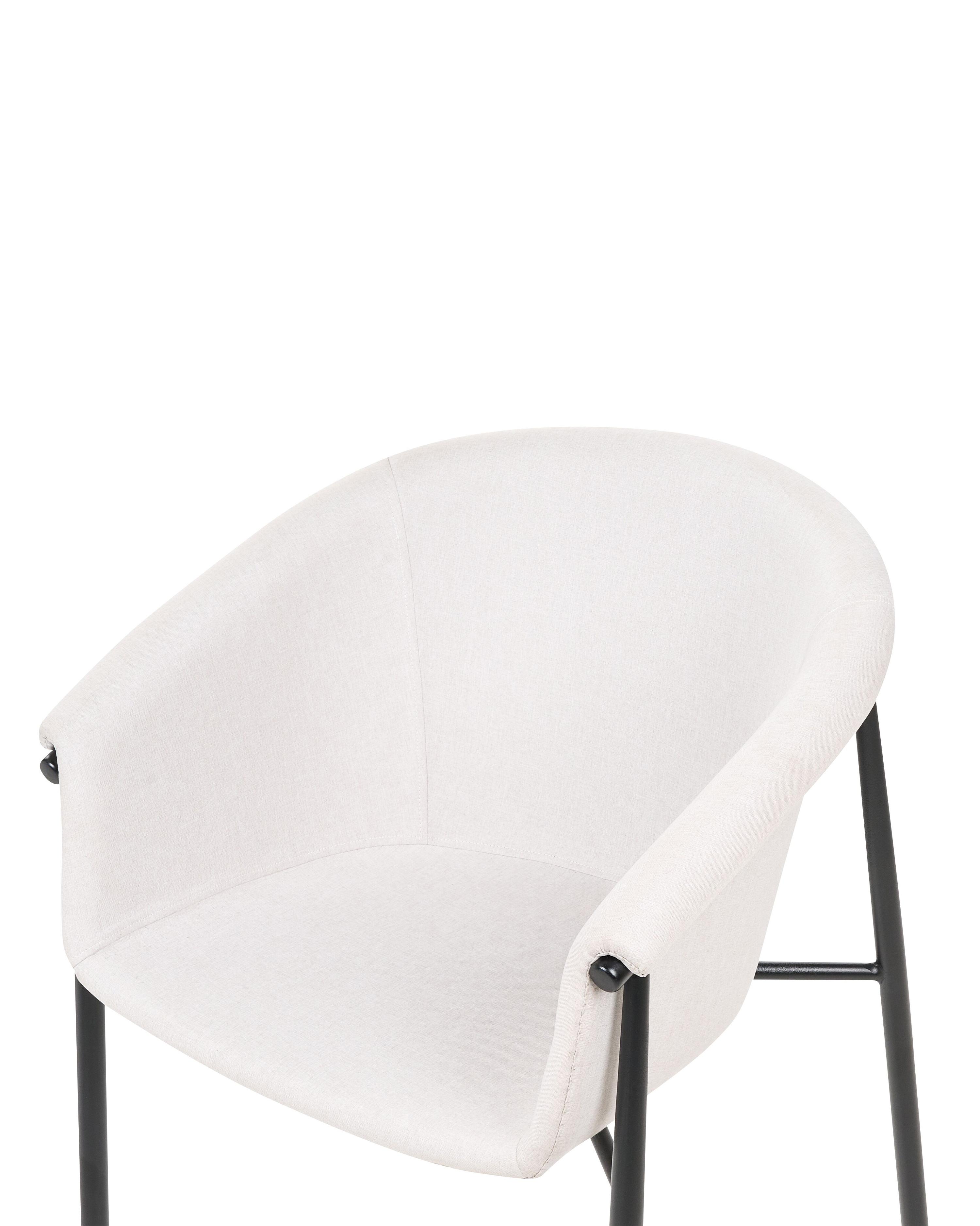 Set van 2 eetkamerstoelen AMES Lichtbeige