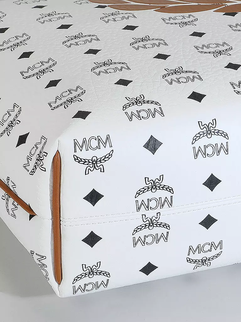 MCM Ledertasche - Hobo AREN Large  weiss