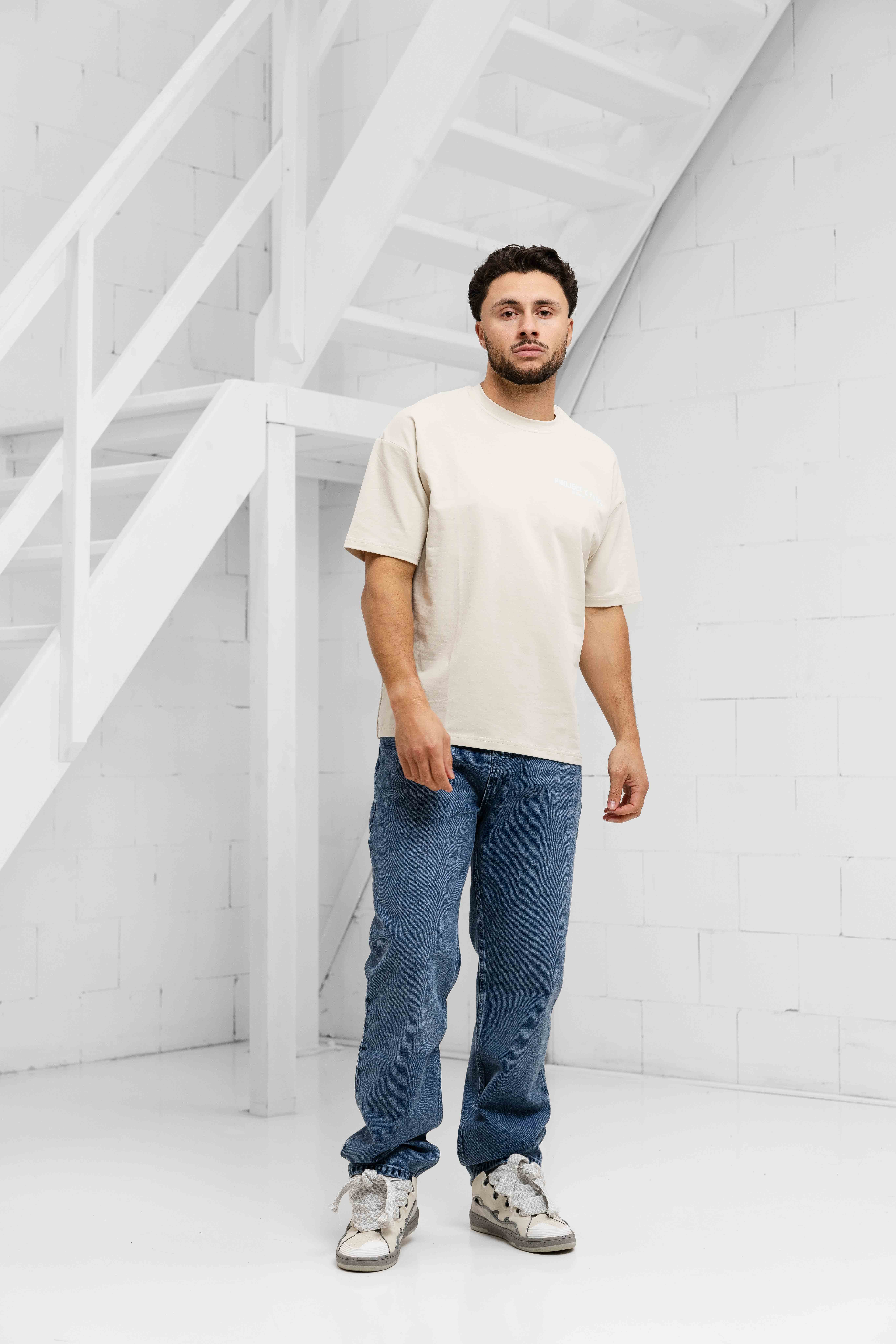 Project X Paris Members' Club T-Shirt Heren Beige