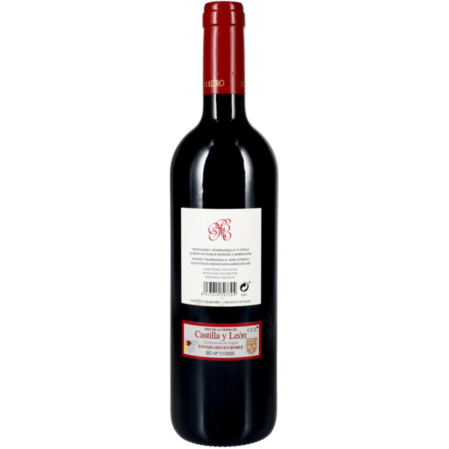 Vino de la Tierra de Castilla y Léon Mauro -75cl