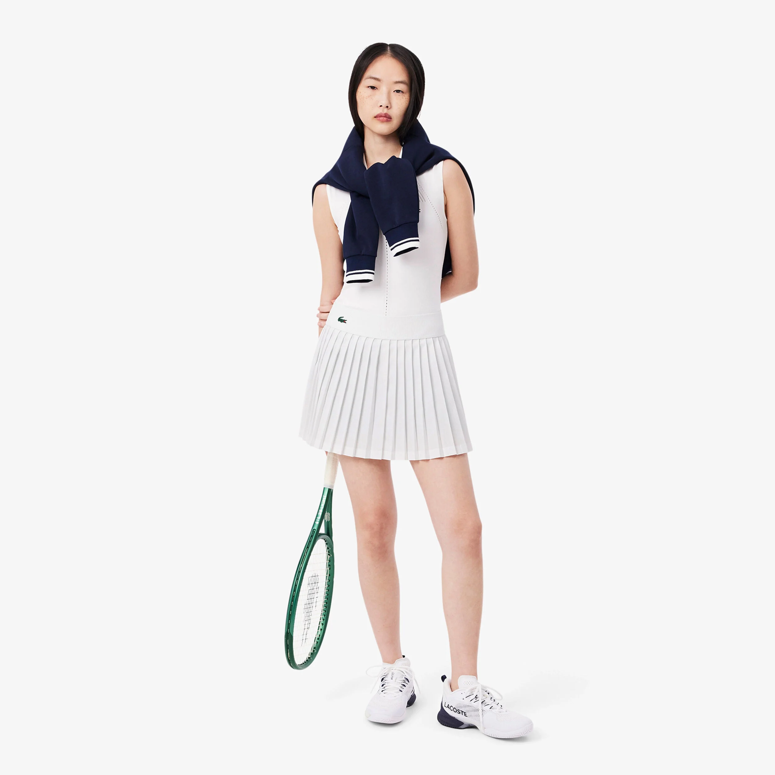 Lacoste Jupe Femmes - Blanc , Vert Foncé