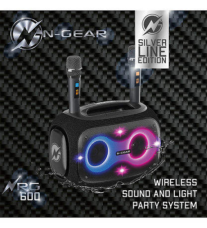 N-Gear Lautsprecher mit 2 Mikrofonen - Kabellos - NRG600 - Schwa