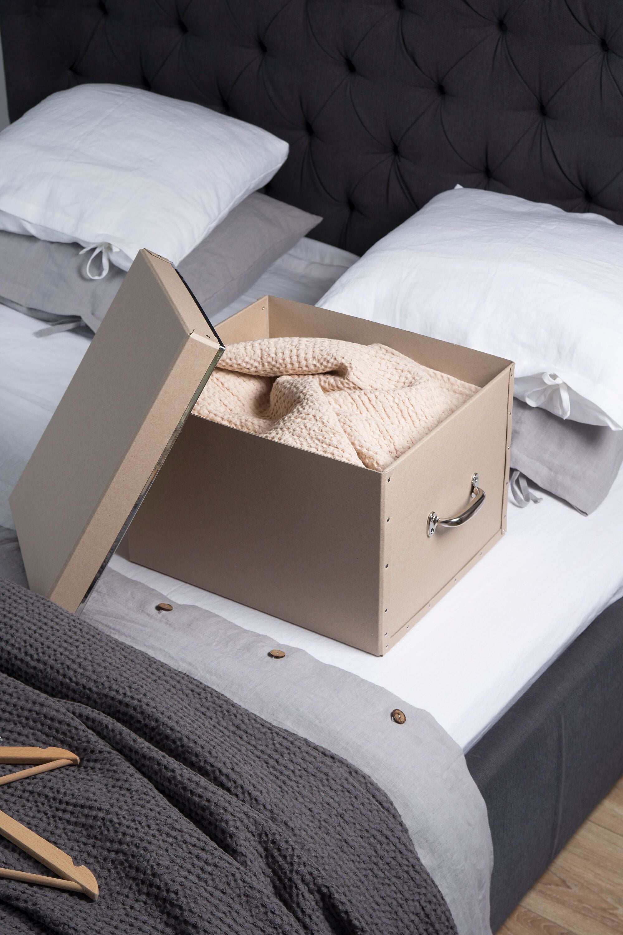 BIGSO Aufbewahrungsbox - Natur / B: 38.0 cm x T: 51.0 cm x H: 28.5 cm