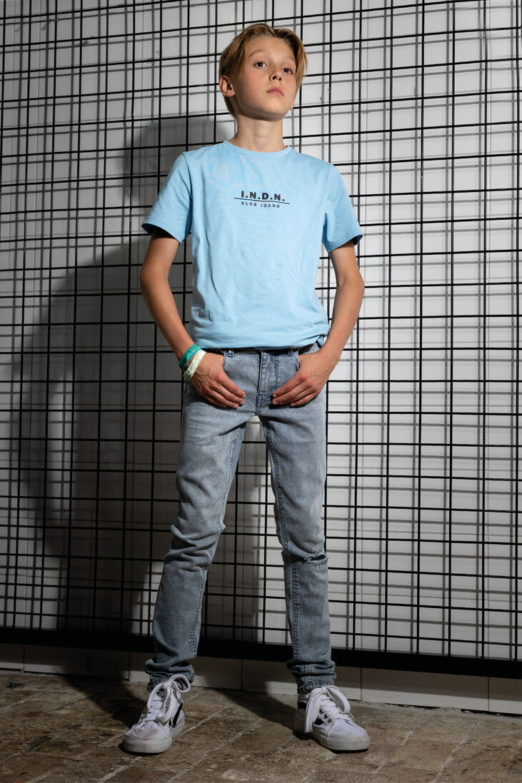 INDIAN BLUE JEANS blauwe indian blue jeans t-shirt t-shirt indian backprint
