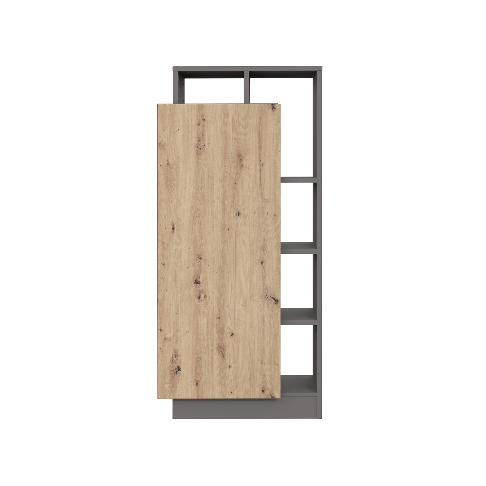 Highboard - grau-Artisan Eiche - 159 cm hoch