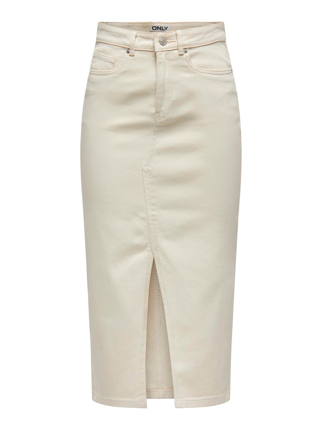 ONLSIRI Jeansrock Ecru