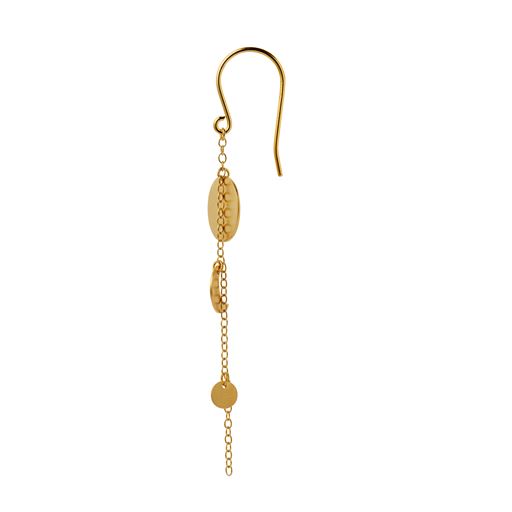 Stine A Sun  Moon Ørering, Goldplated